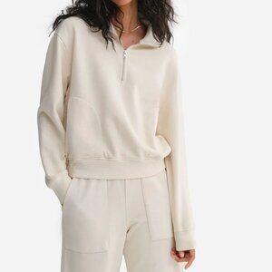 Mate the label organic cotton half quarter zip xs NWT